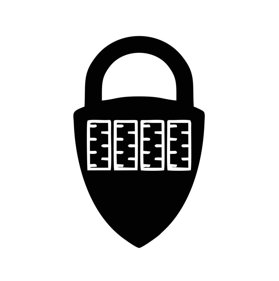 Lock security icon symbol vector image. Illustration of the key secure access system vector design. EPS 10