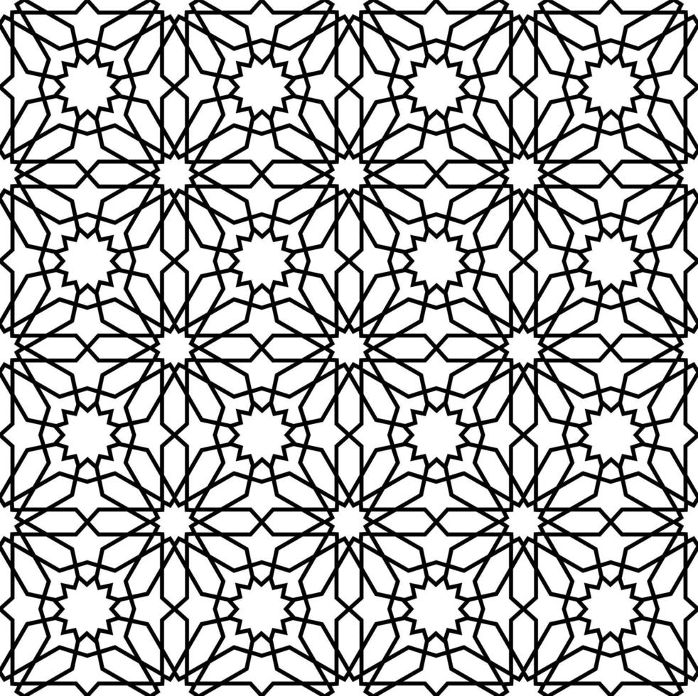 Mashrabiya arabesque arabic cnc seamless pattern vector