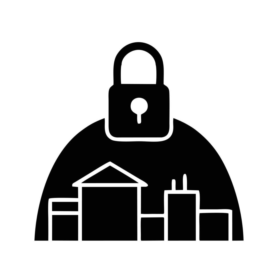 Lock security icon symbol vector image. Illustration of the key secure access system vector design. EPS 10