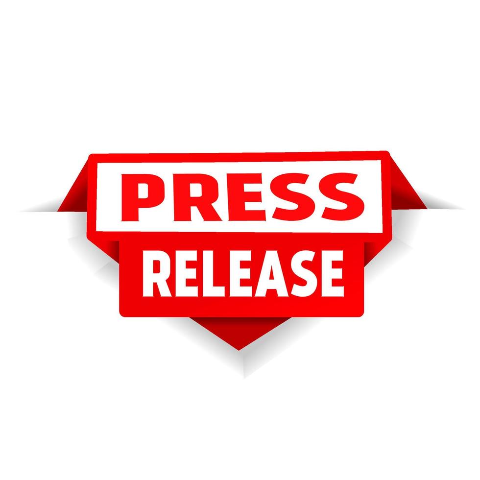 Press release. label icon design template. Vector template for business advertising.
