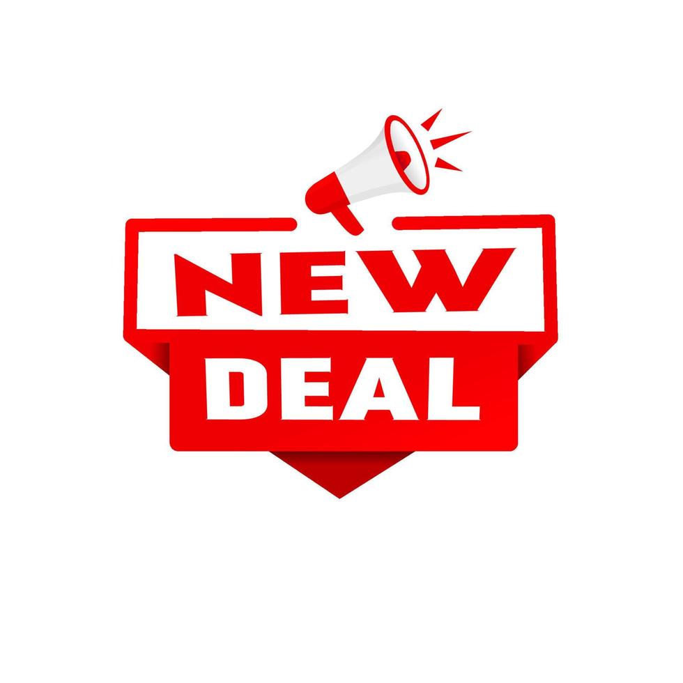 New deal. new policies and investments in communities. Banner template, vector illustration.