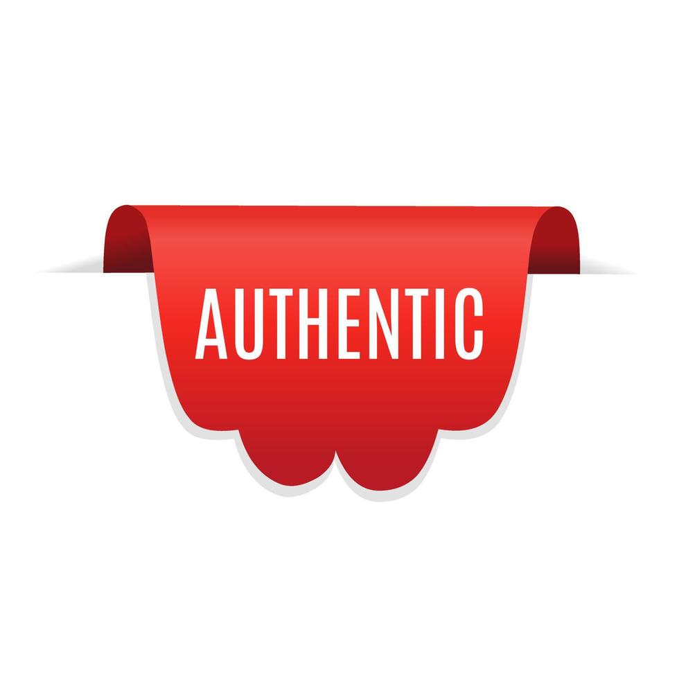 Authentic. label icon for banner. Vector design template.