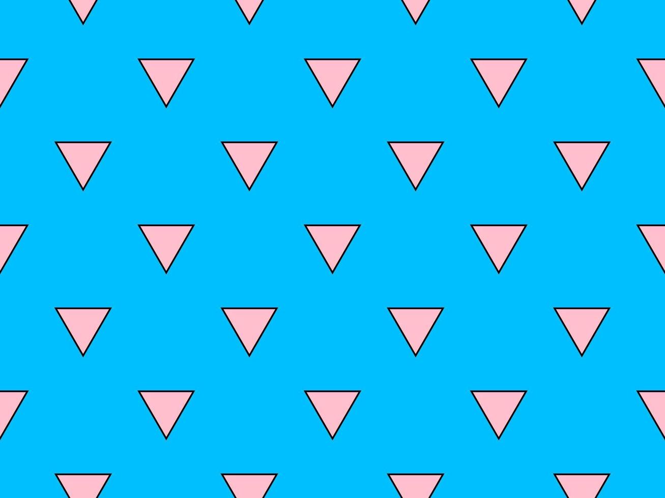 pink color triangles over deep sky blue background vector