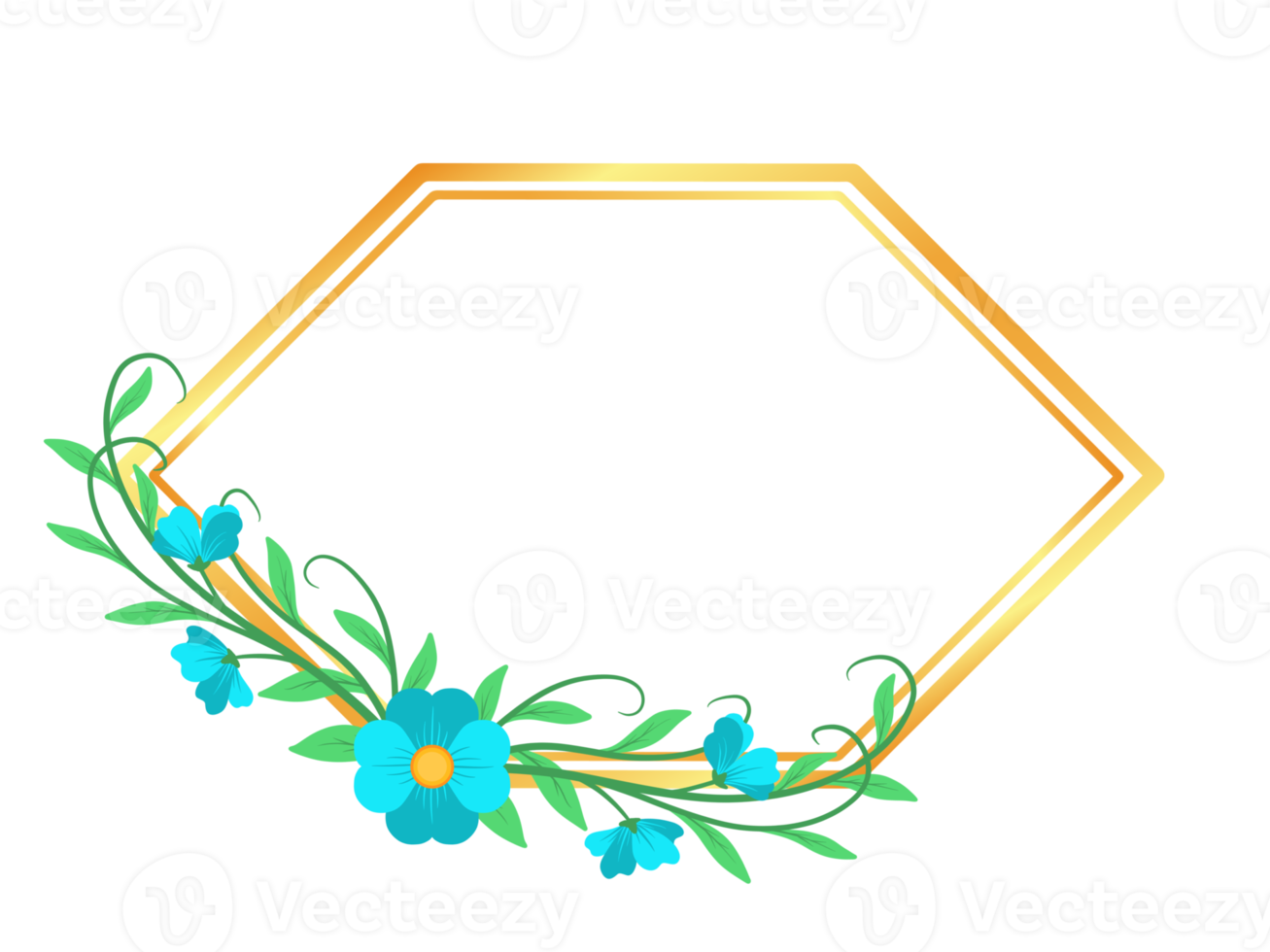 Flower Background with Frame Illustration png