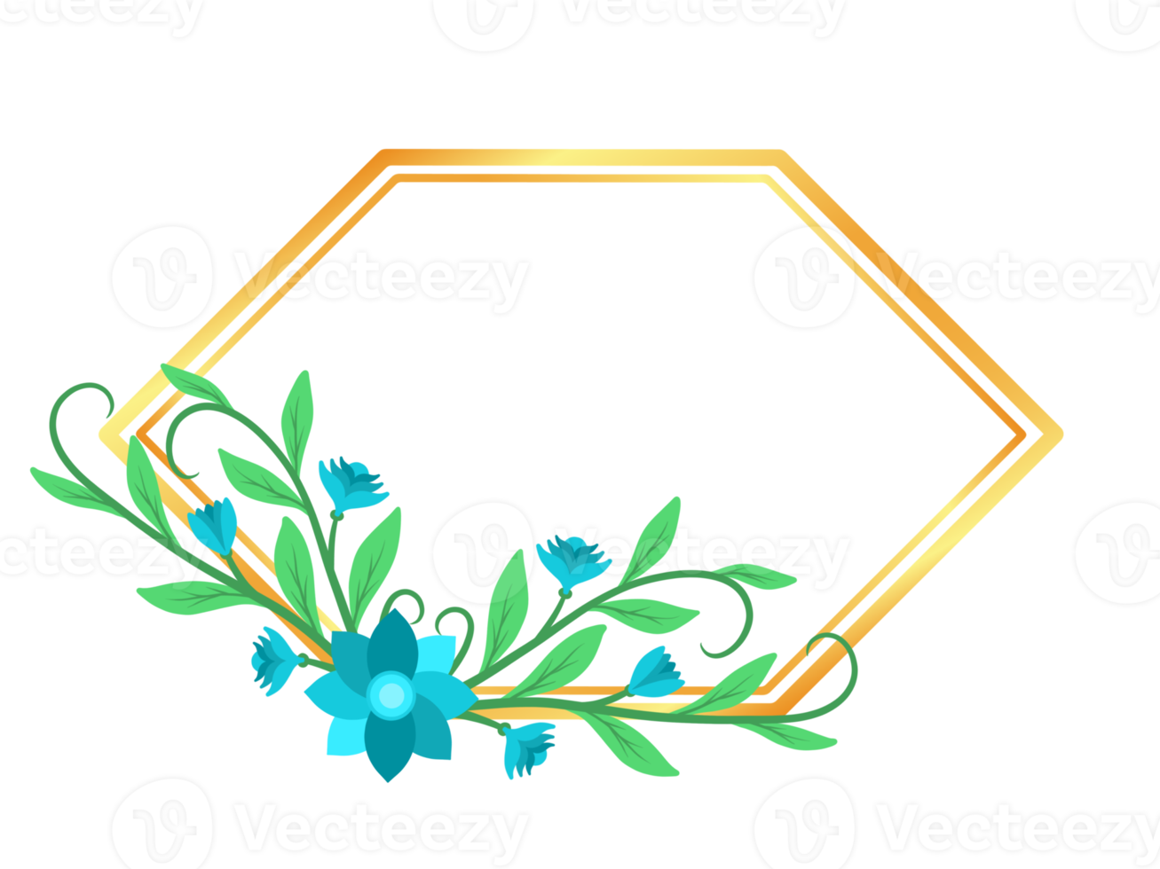 Flower Background with Frame Illustration png