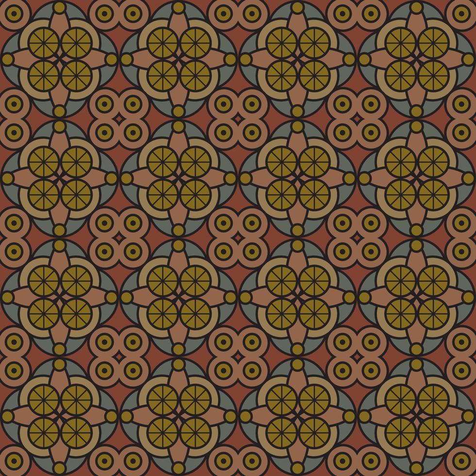 Retro tile seamless pattern. Art deco style decorative ornament vector