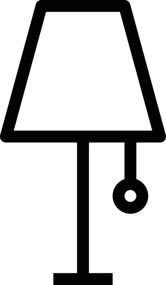 ilustración de vector de lámpara de mesa sobre un fondo. símbolos de calidad premium. iconos vectoriales para concepto y diseño gráfico.