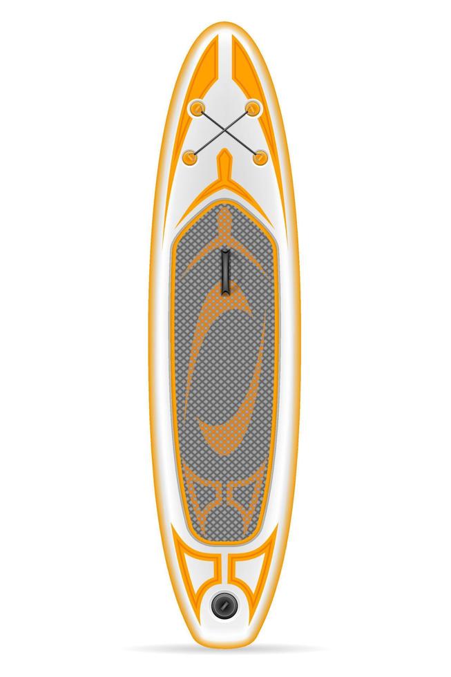 inflatable sup board for outdoor activities and water sports vector illustration isolated on white background