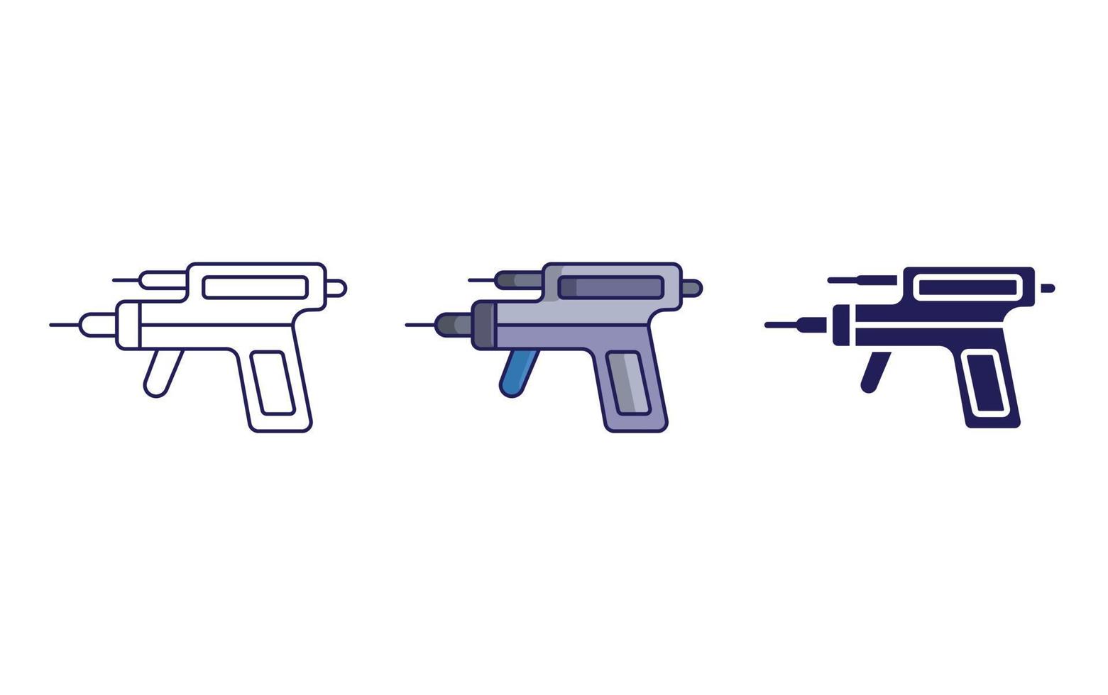 Outline Piercing Gun vector icon