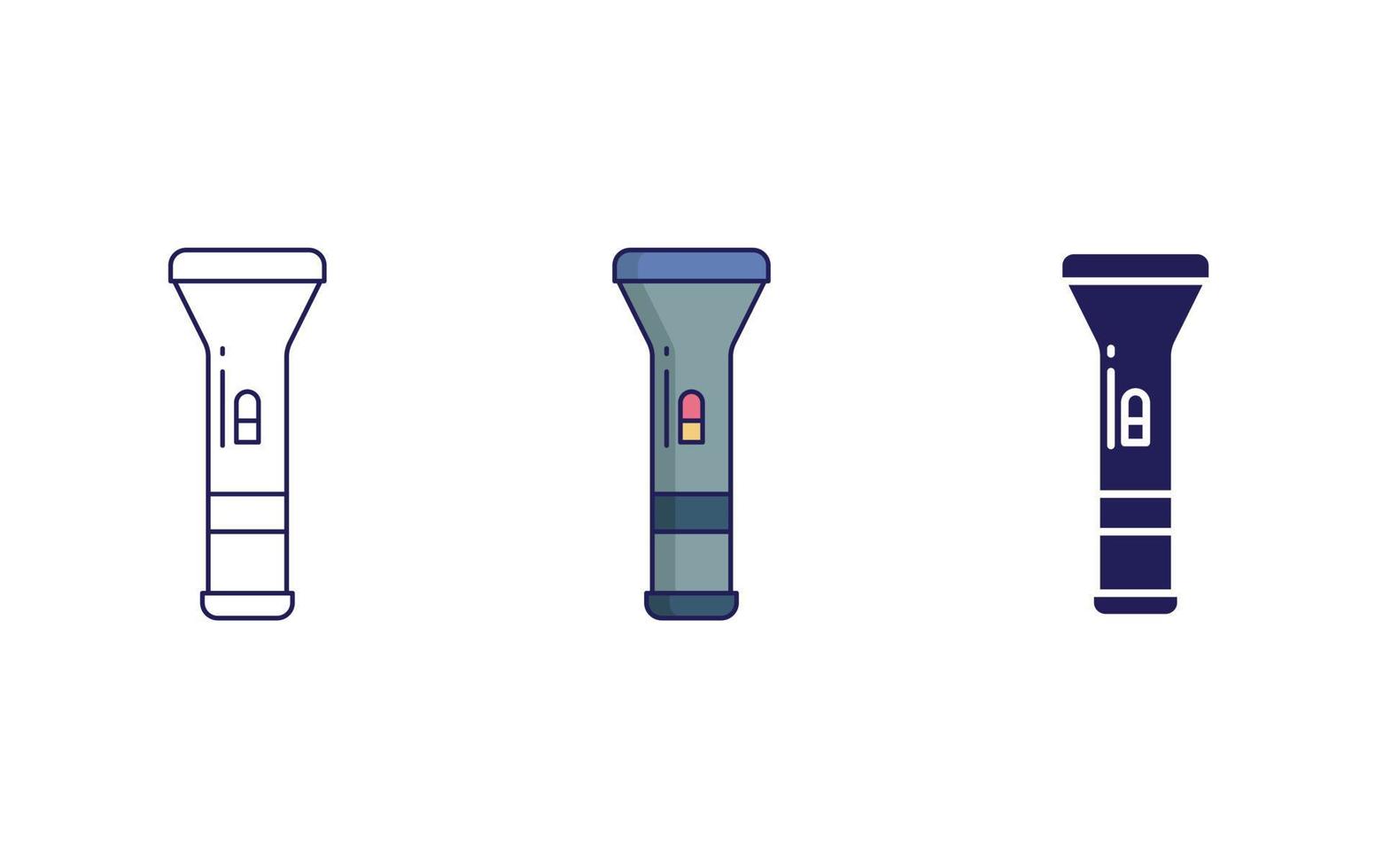 Flashlight vector icon