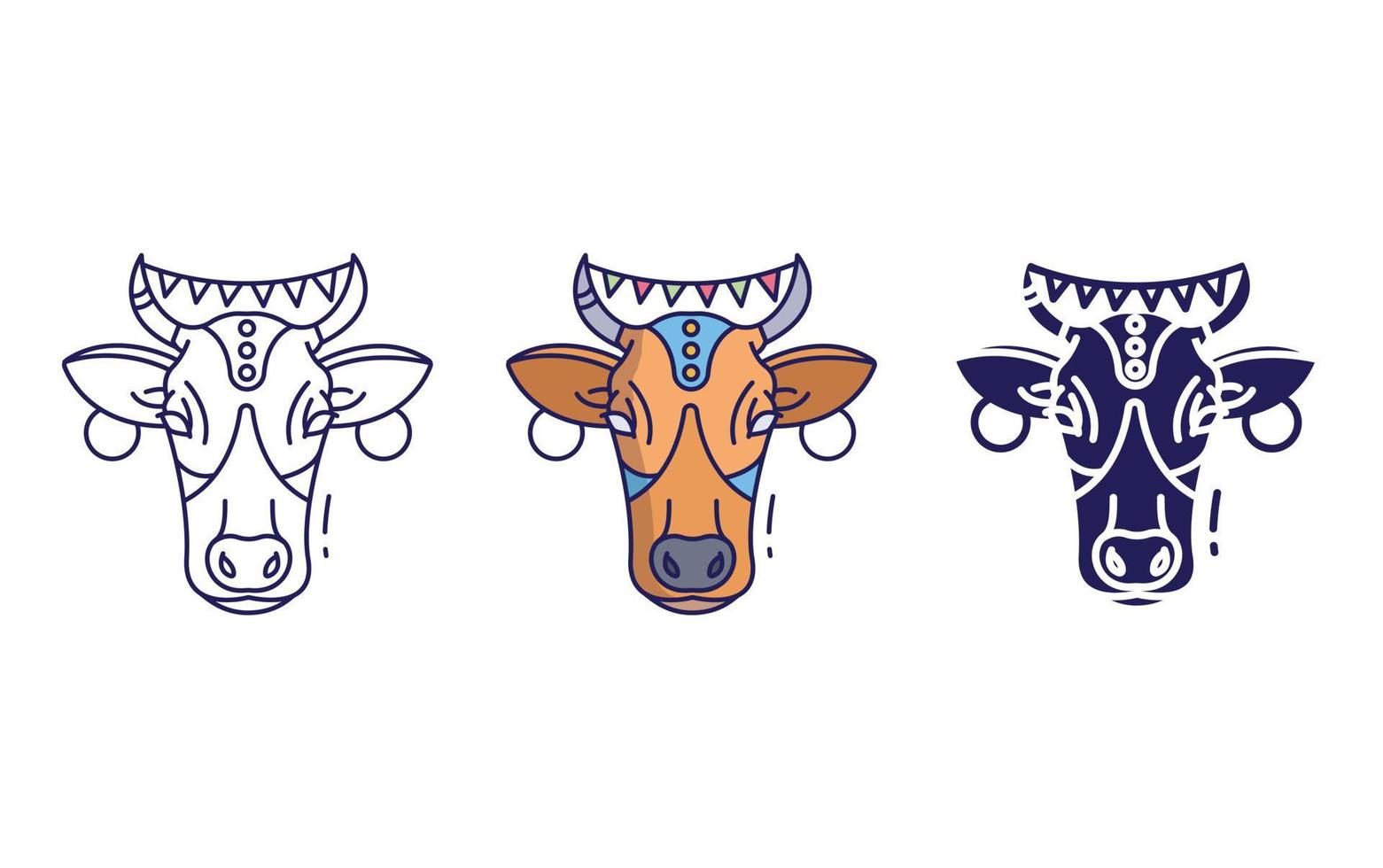 Cow vector icon