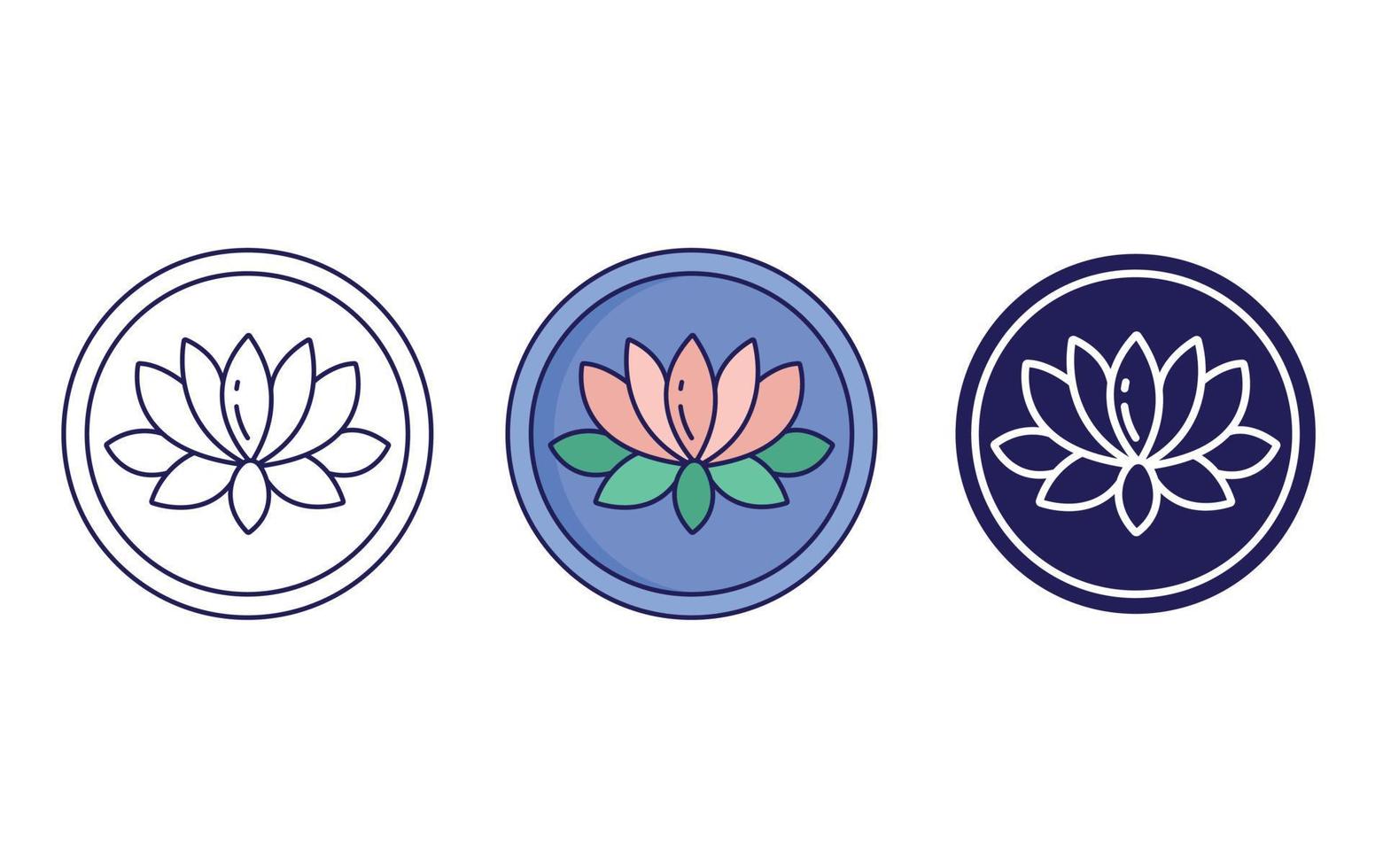 Lotus vector icon
