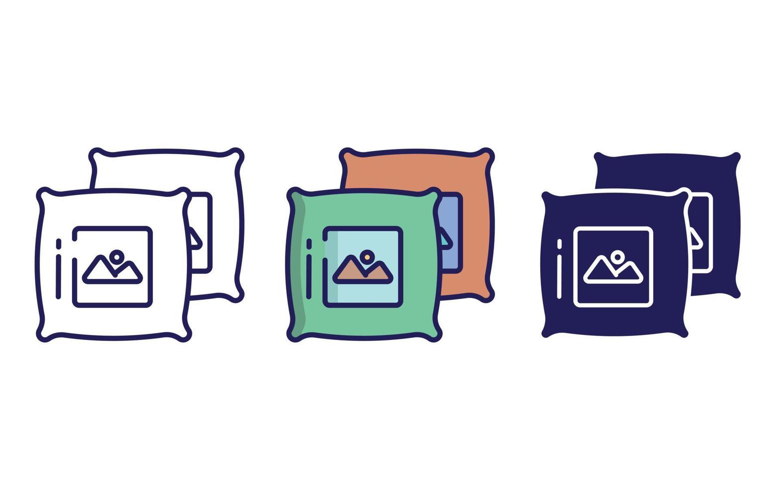 Pillow vector icon