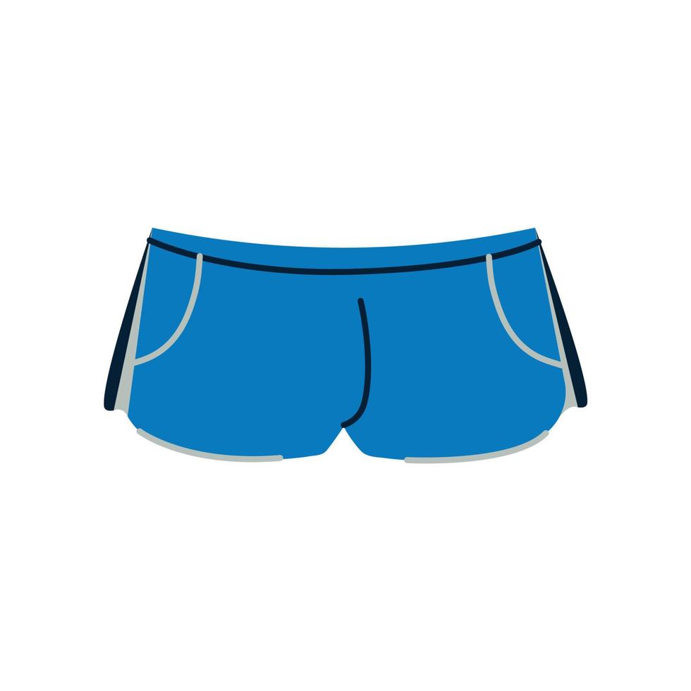Flat blue Shorts vector