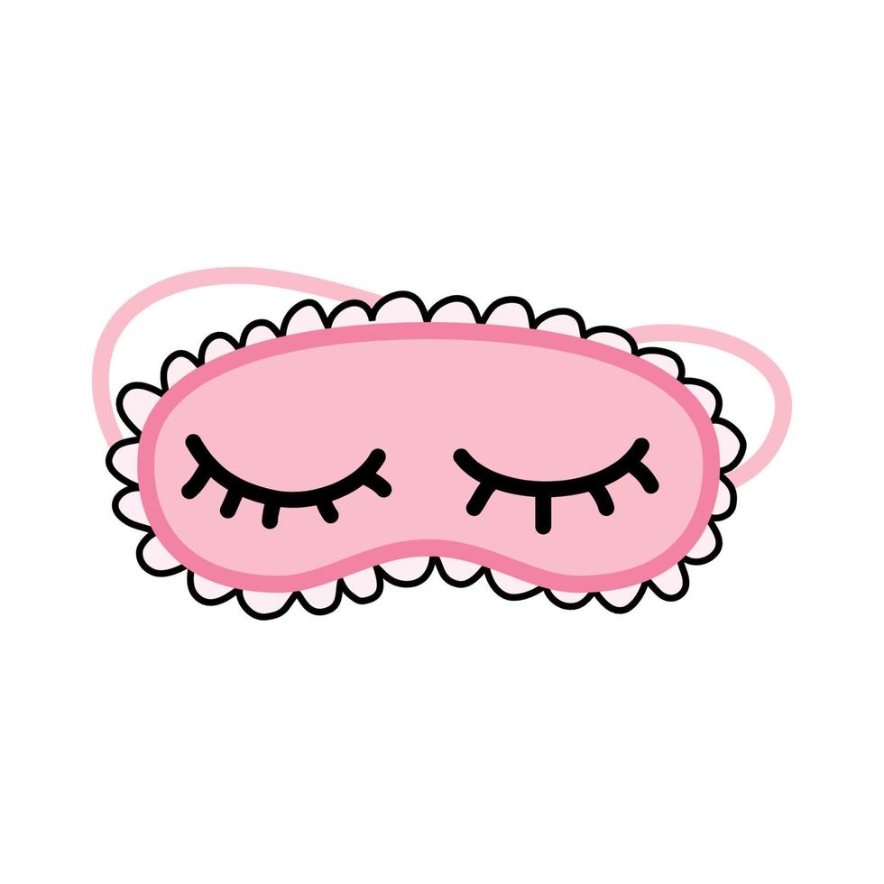 funny mask hand drawn vector