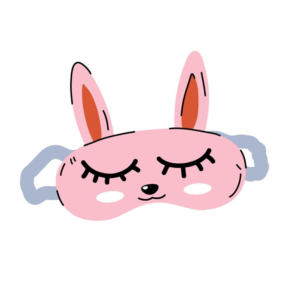 mask bunny trendy design vector