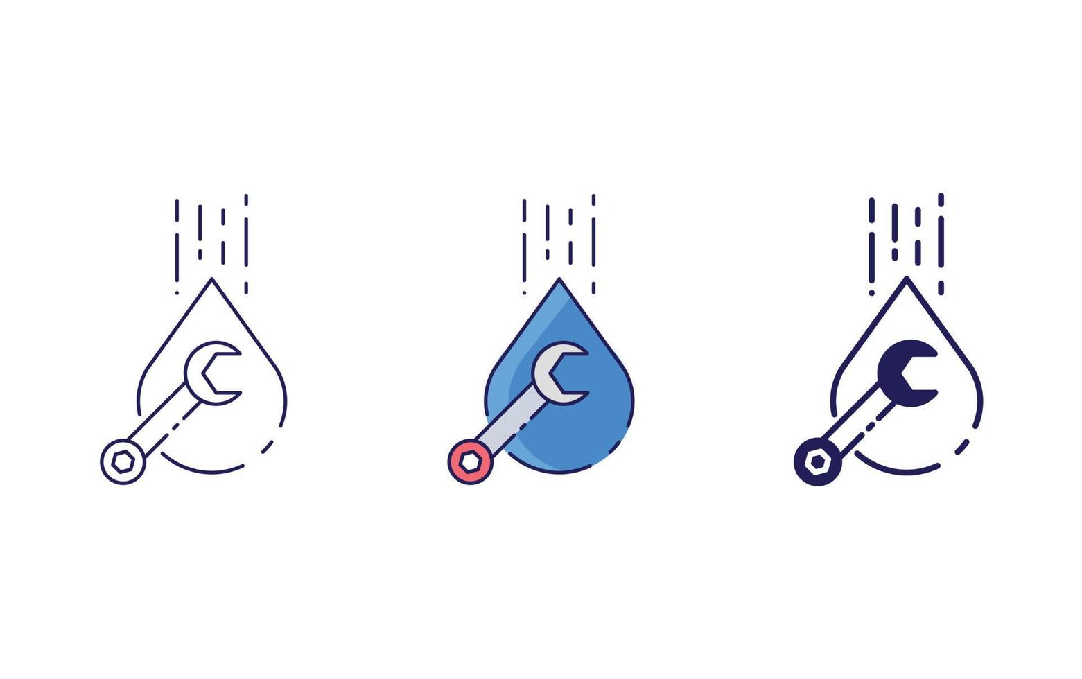 Plumbing Work vector icon