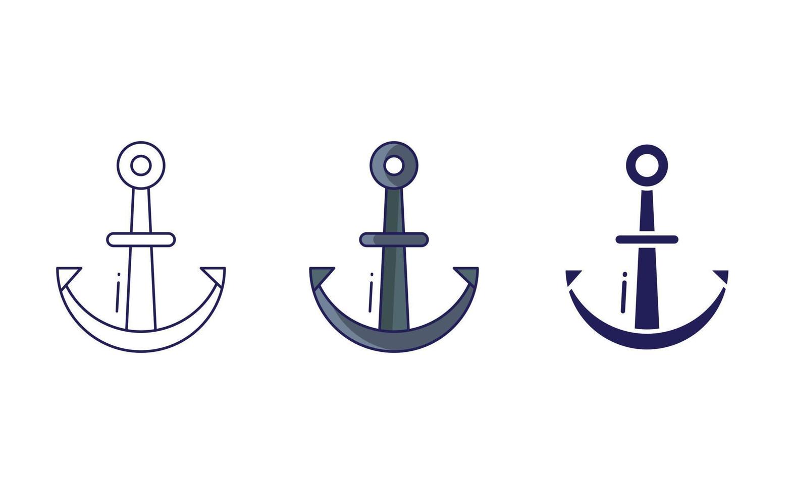 Anchor vector icon