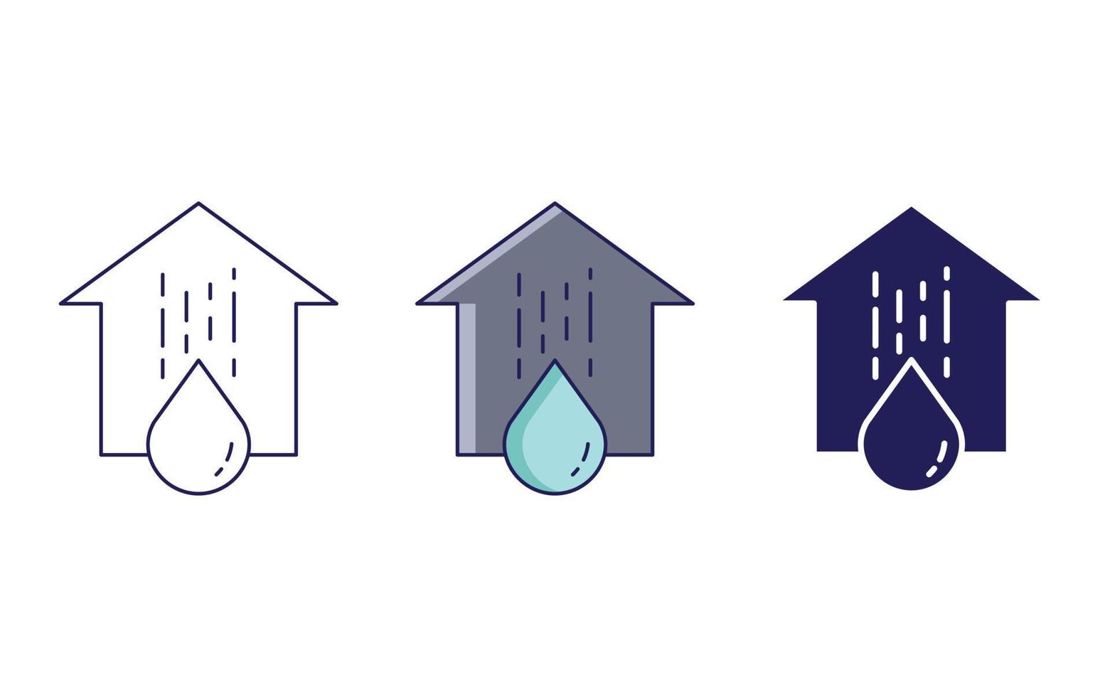 Home water  vector icon