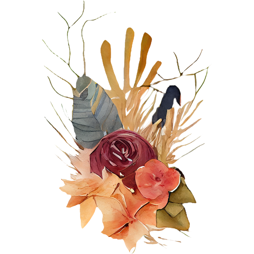 Free dried flowers bouquet 23210635 PNG with Transparent Background