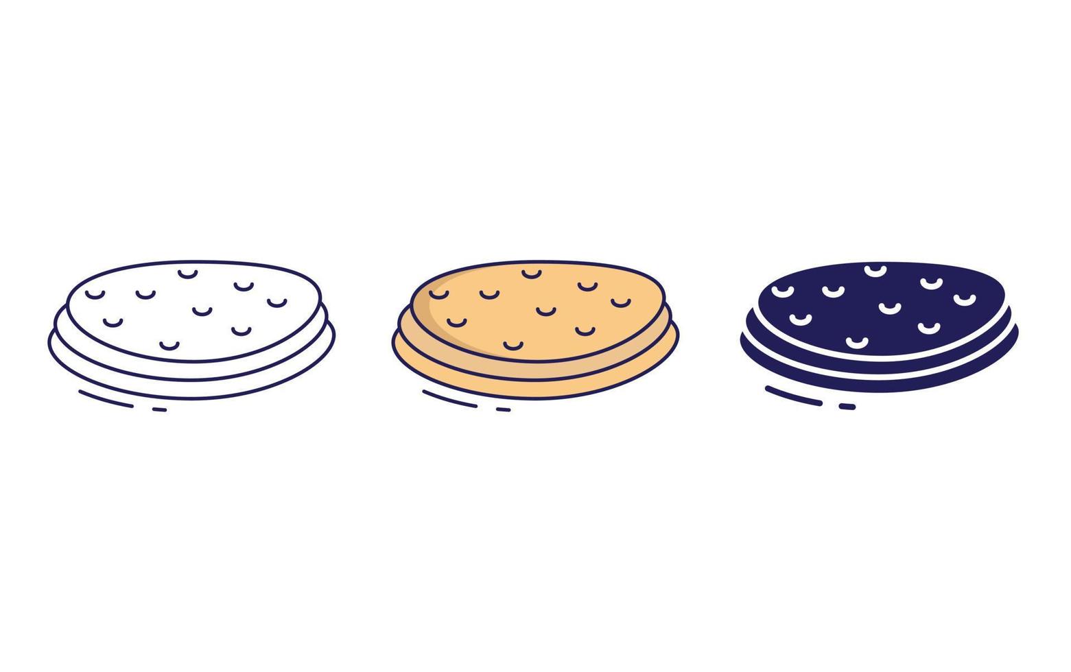 Roti Canai vector icon