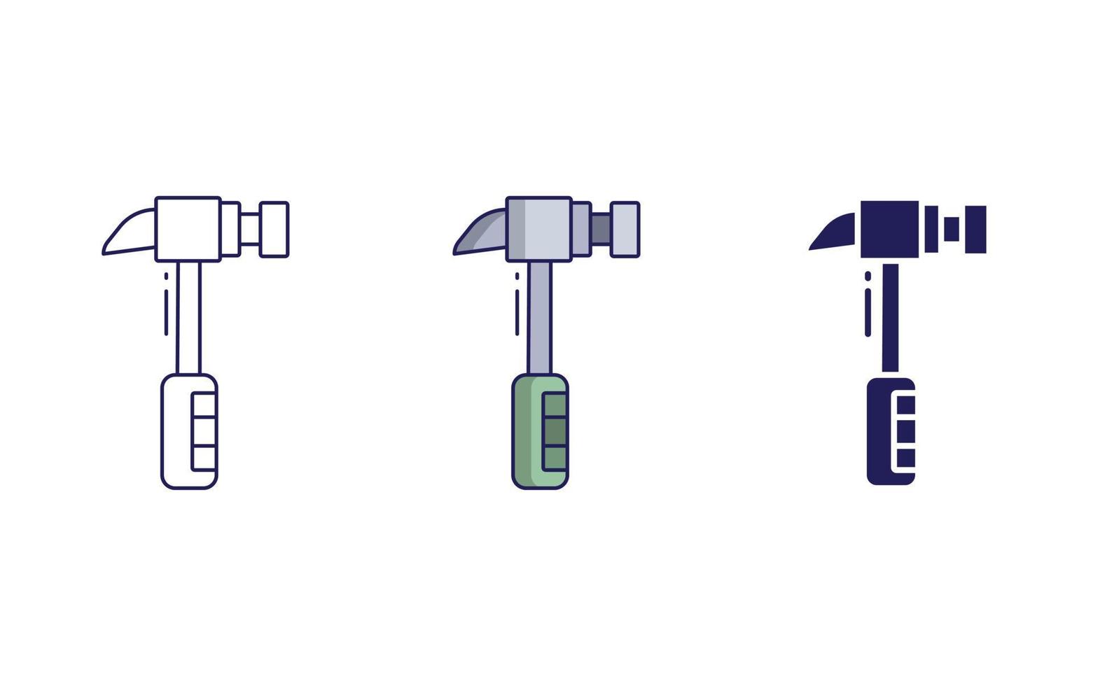 Hammer vector icon