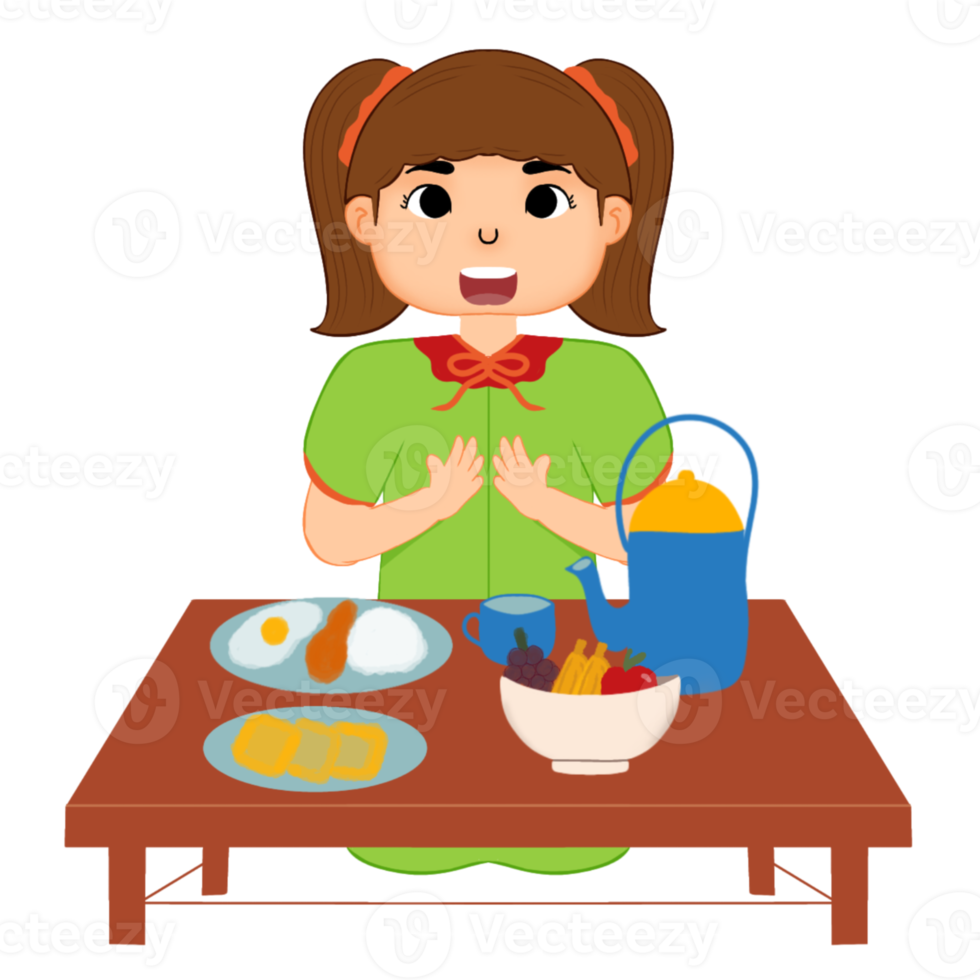 Child Iftar illustration png