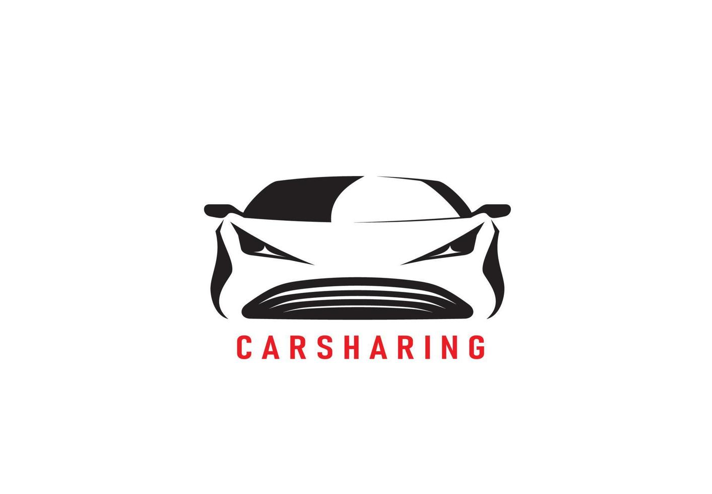 Carsharing, vehicle rent service icon or pictogram vector