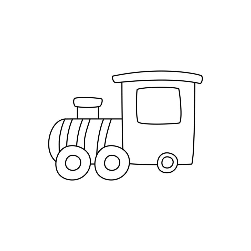 niños tren icono vector. público transporte ilustración signo. ferrocarril símbolo. vector