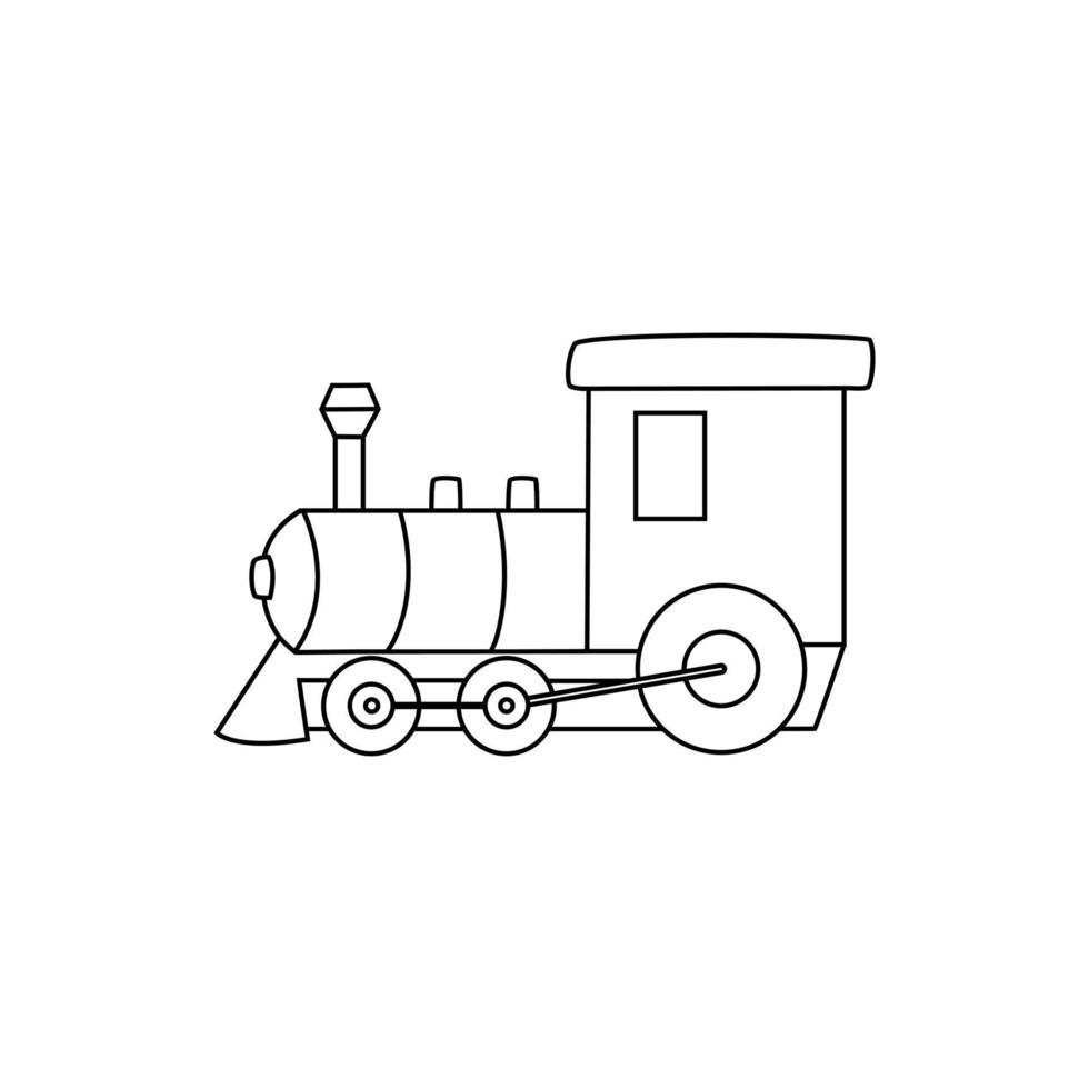 niños tren icono vector. público transporte ilustración signo. ferrocarril símbolo. vector