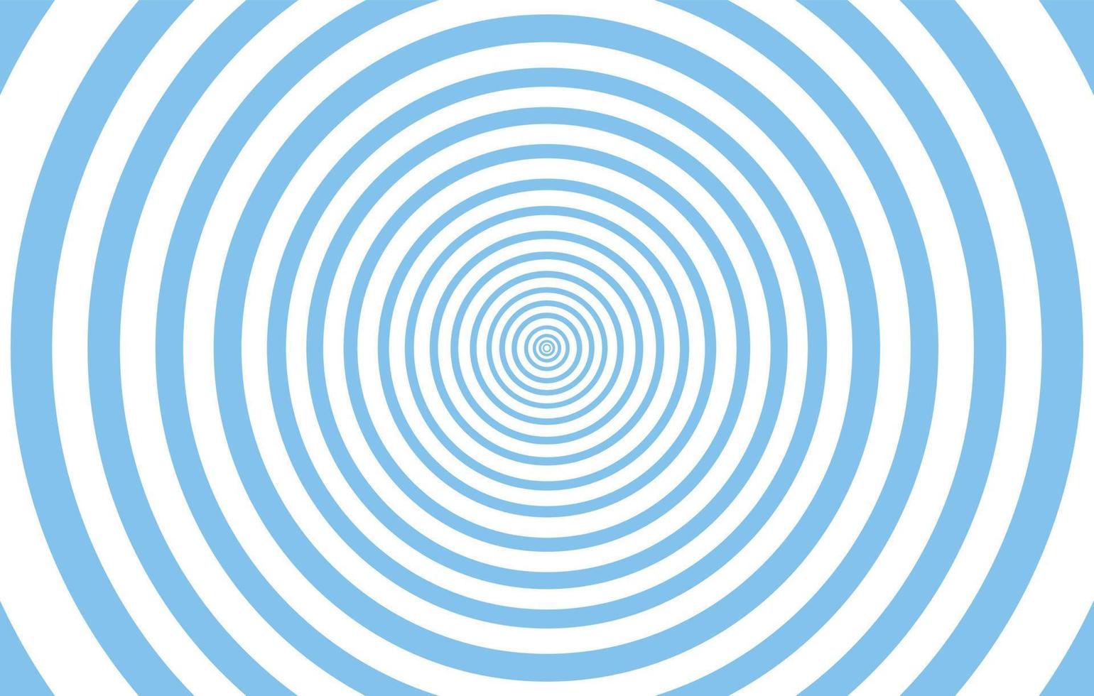 Background of blue concentric circles vector