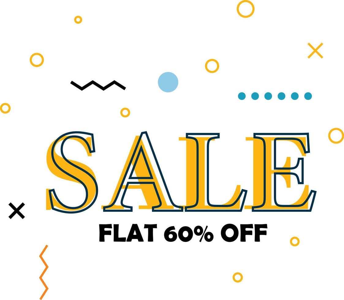 Trendy sale banner design vector download