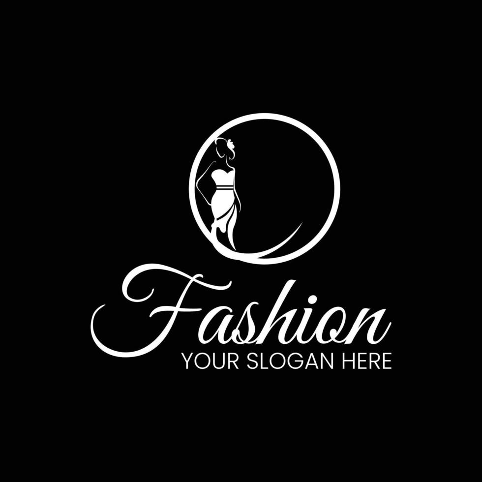 fashion and beauty logo vector template handdraw