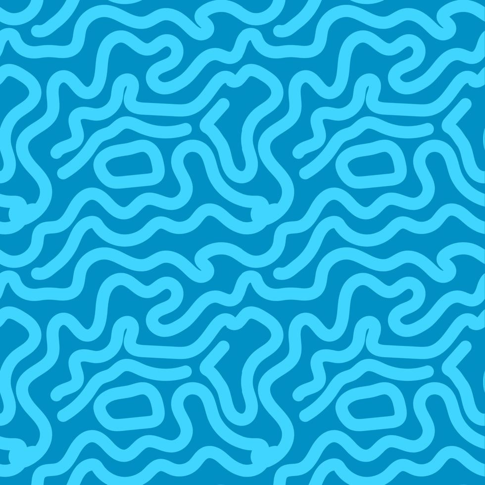 Seamless abstract pattern with curved lines, a maze. Design for fabric, Wallpaper, and cards . vector