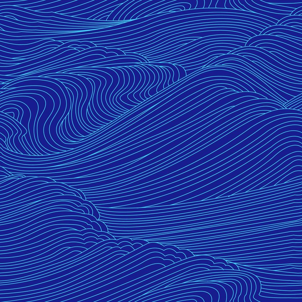 Abstract wave lines 2 vector