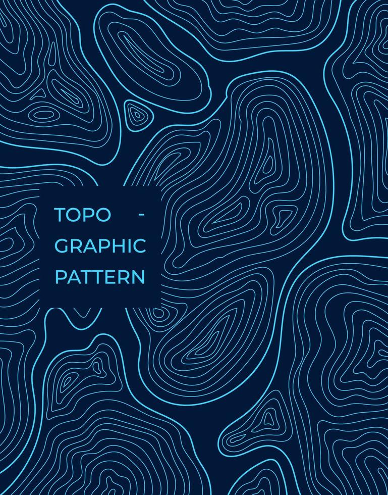 Abstract pattern . Wavy lines of topographic design. Vector contour illustration.