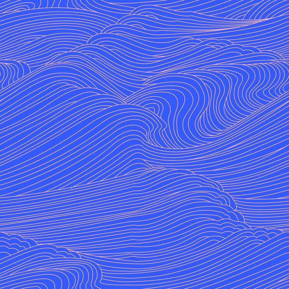Abstract wave lines 2 vector
