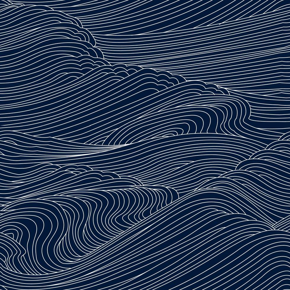 Abstract wave lines 2 vector