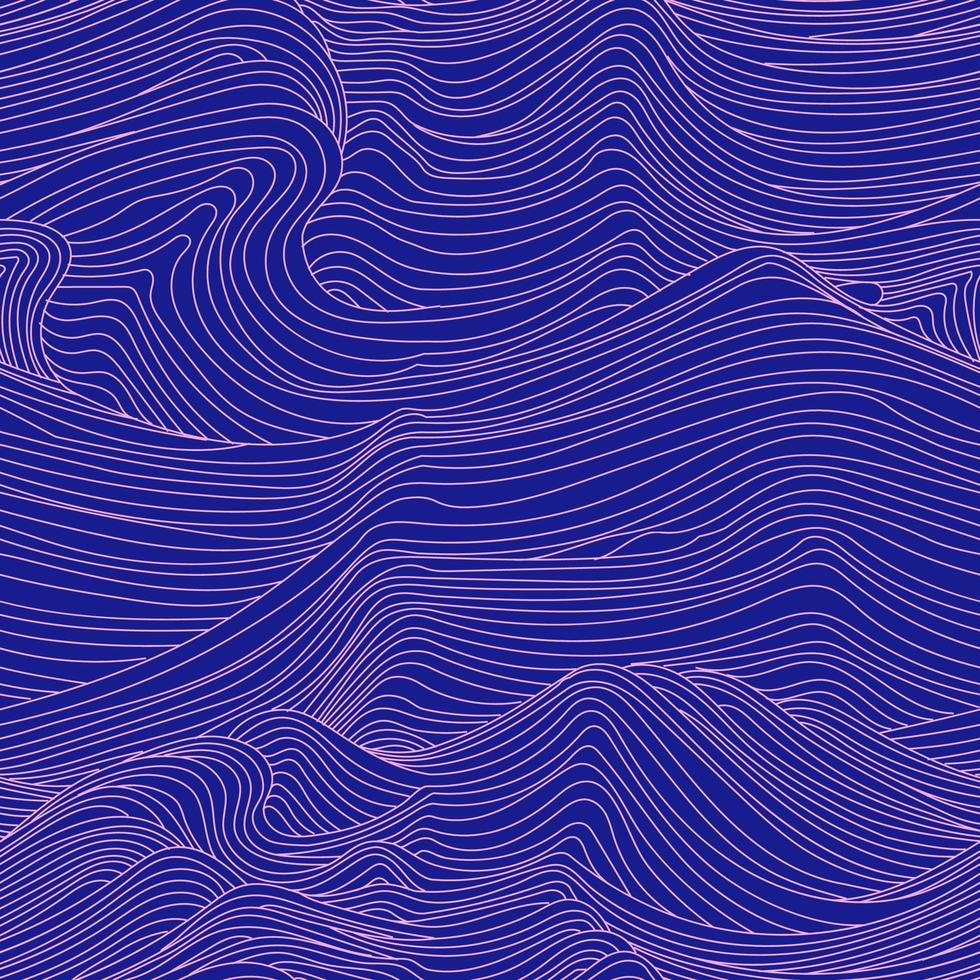 Abstract wave lines 2 vector