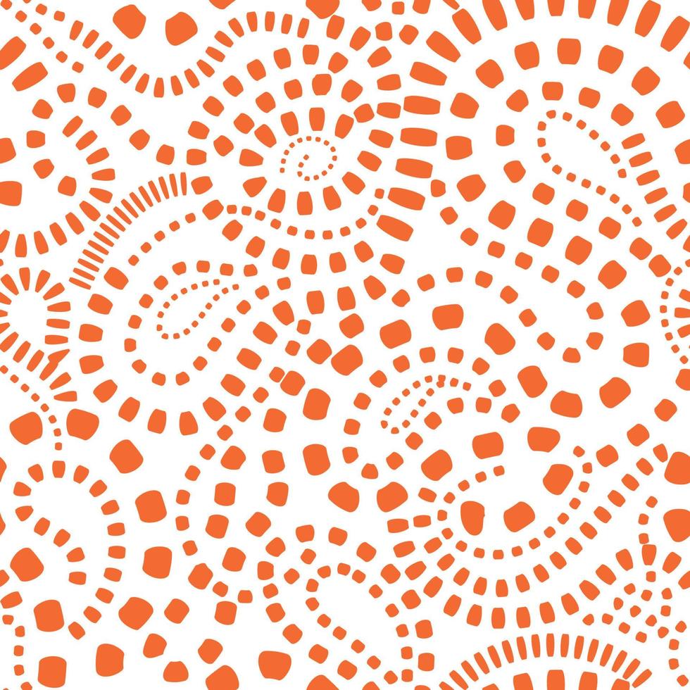 Abstract wavy dotted lines. Beautiful seamless artistic texture. Endless dot pattern in artistic style. Flowing waves abstraction. Modern background for web site business graphics. vector