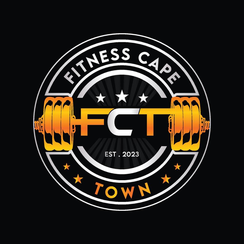 Fitness Cape Town badge vector logo