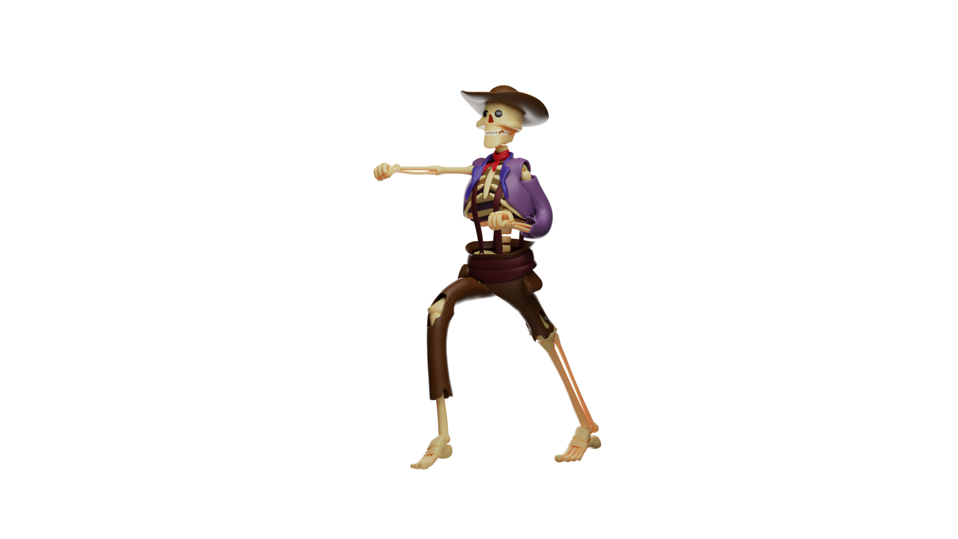 3D Illustration Awesome Skull Cowboy 3D Cartoon Character Skull 3d-illustration-awesome-skull-cowboy-3d-cartoon-character-skull