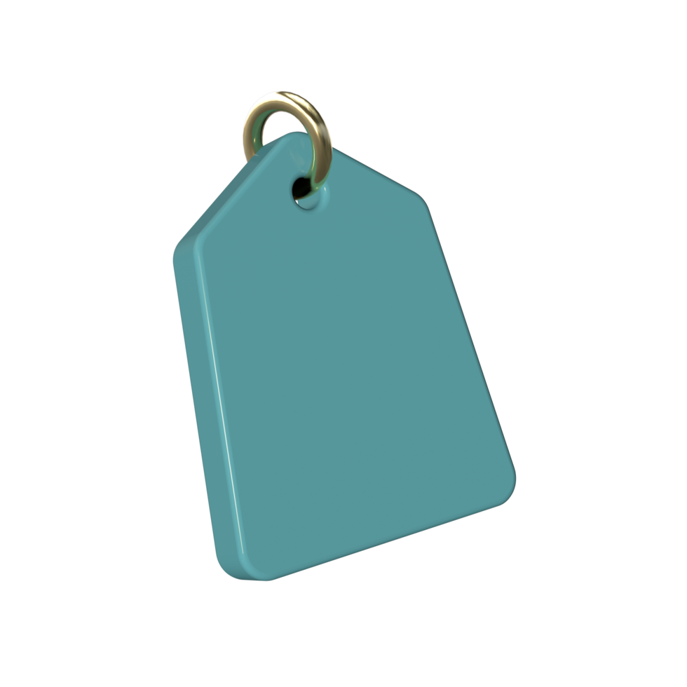 Price Tag 3D render transparent background png