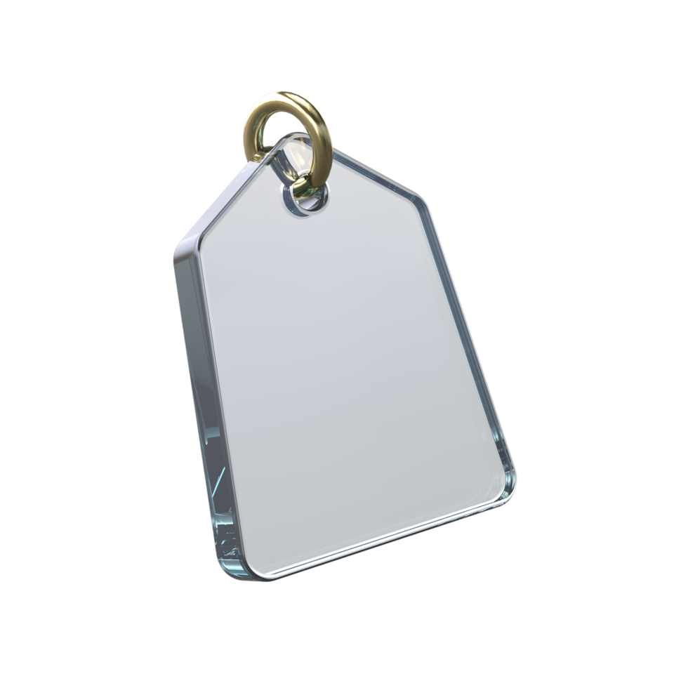Price Tag 3D render transparent background png