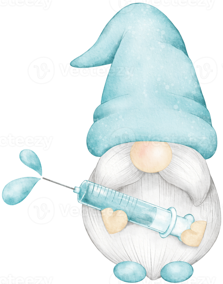 verpleegster gnoom medisch gnoom waterverf clip art png