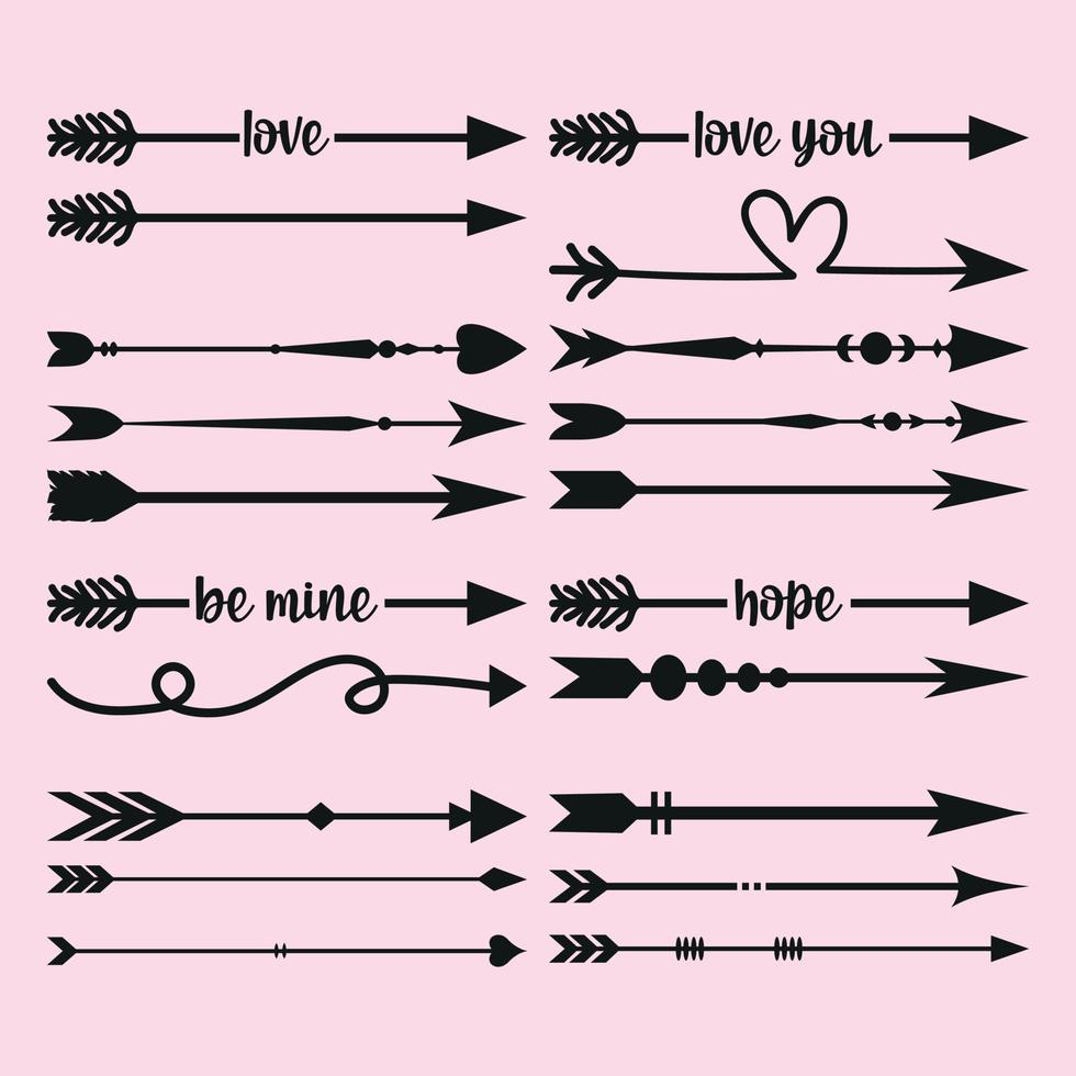 Cute simple arrow vector clipart