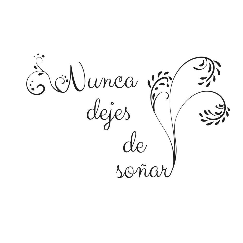 Motivational Phrase in spanish Affirmation and Lettering about Reaching a Goal and Believing in Yourself vector