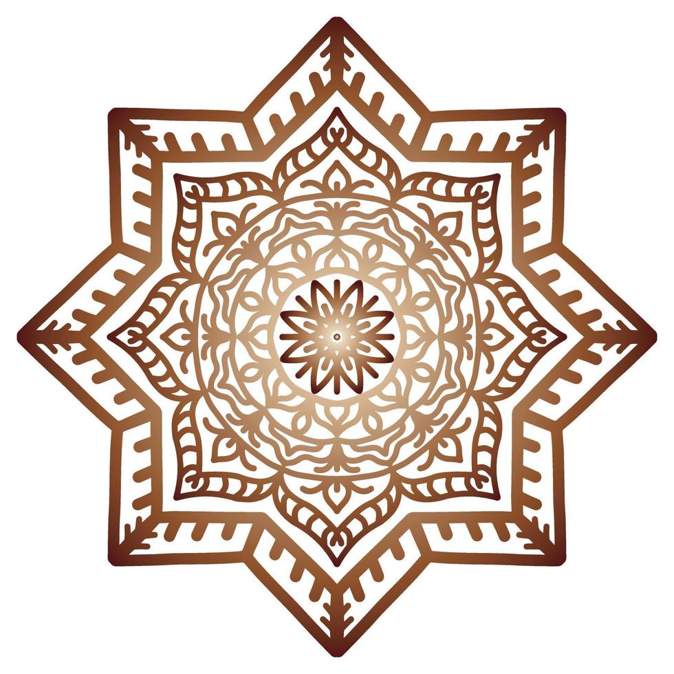 islámico mandala redondo cordón modelo vector