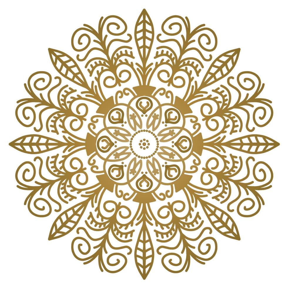 Mandala pattern abstract floral ornament vector