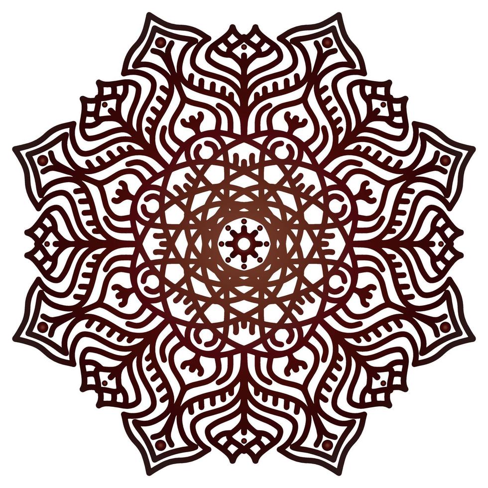 Mandala pattern abstract floral ornament vector